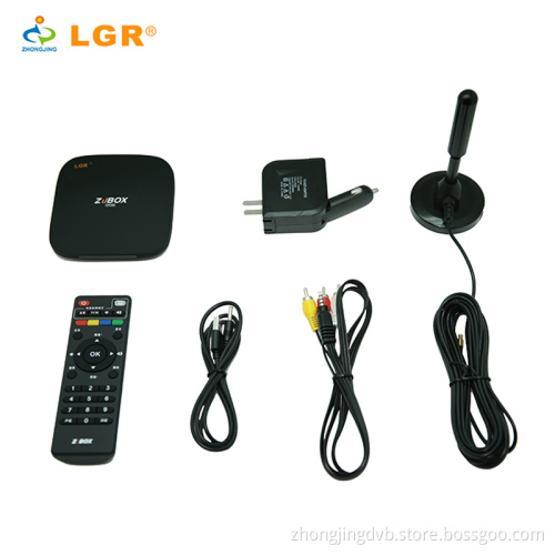 shenzhen manufacture dvb-t2 T10 with antenna for home or for car receiver no fee